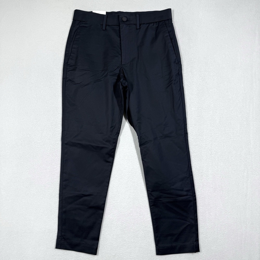 Banana Republic Pants Men 28x28 Slim Core Temp Chino Black Stretch Quick Dry NWT